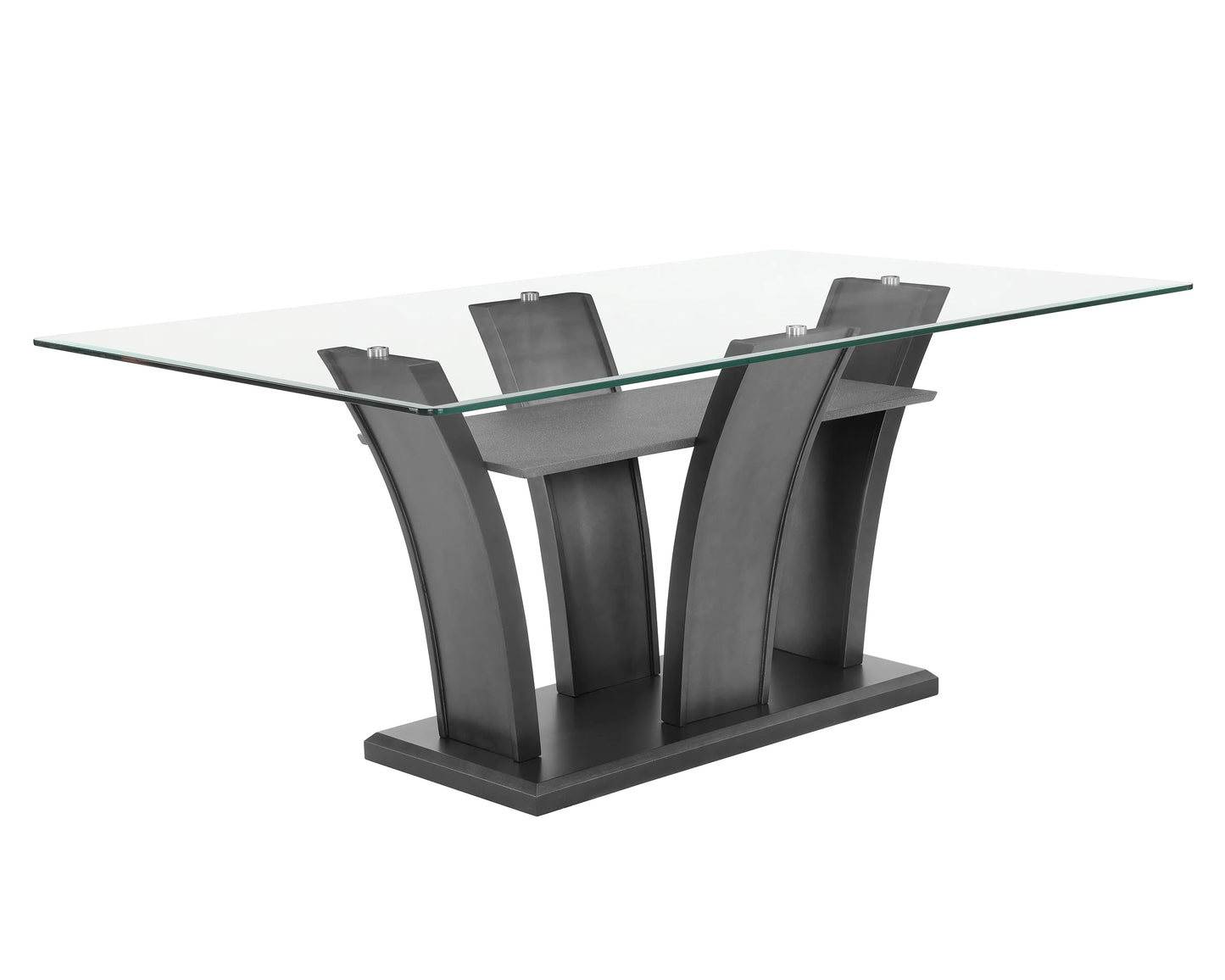 Glass Top rectangluar Dining Set