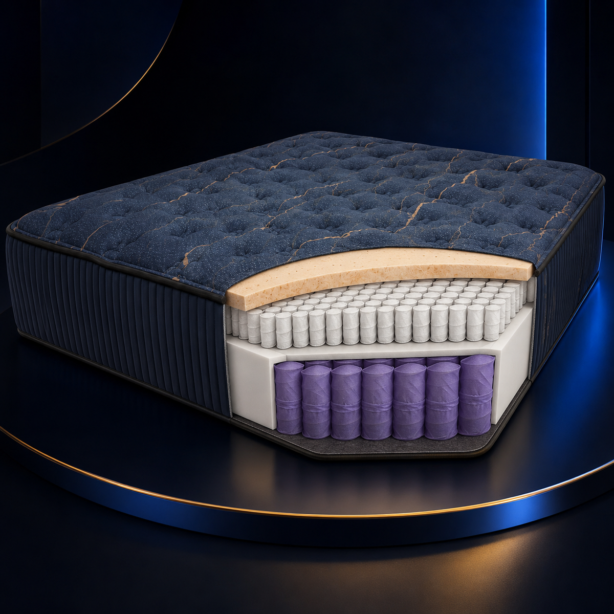 14" Copper-Infused Microcoil Mattress | Queen, King