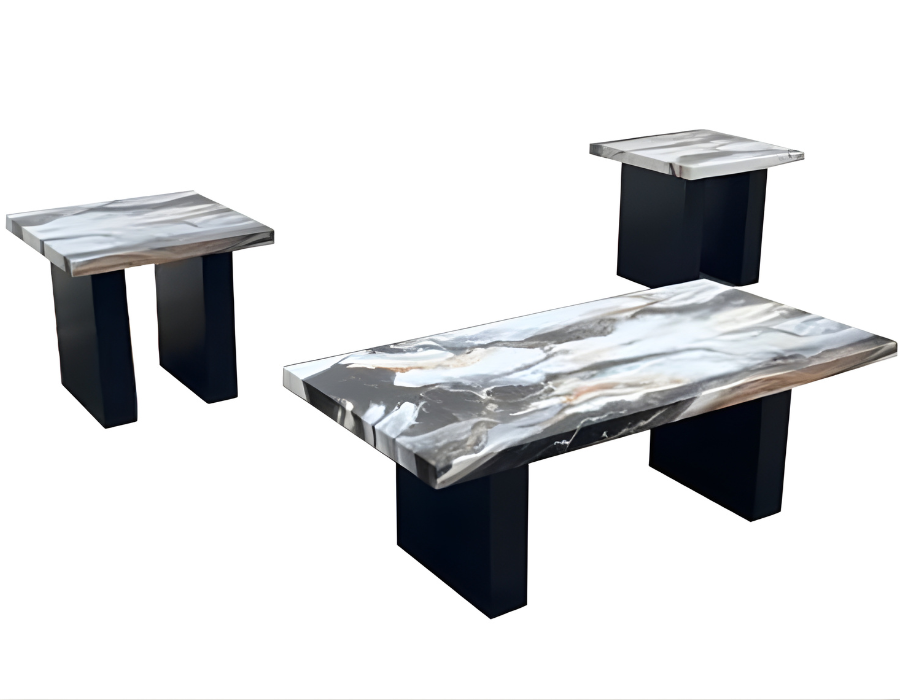 VEGA 3PC FAUX MARBLE SET