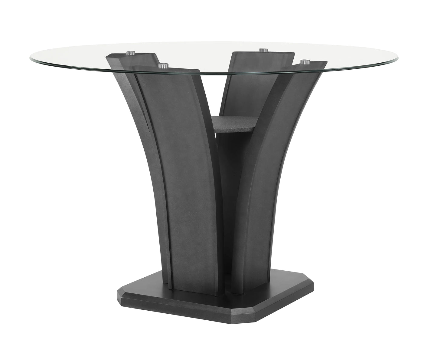 5 pcs DOVE COUNTER HEIGHT Glass Top DINING