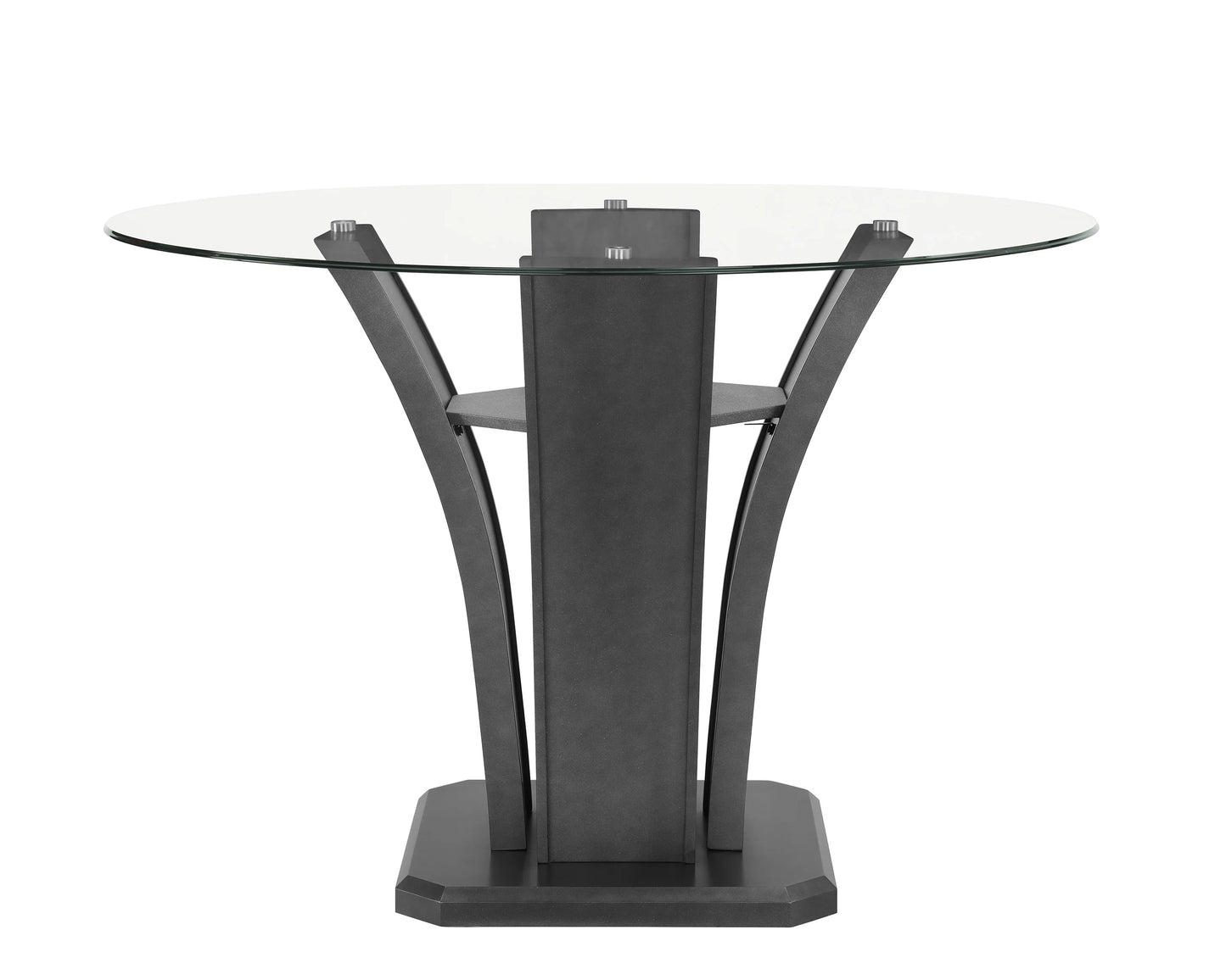 5 pcs DOVE COUNTER HEIGHT Glass Top DINING
