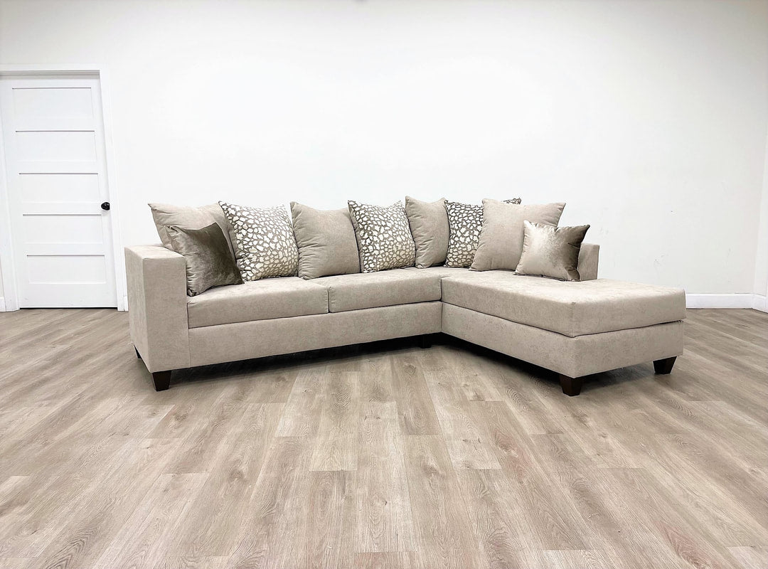 Hollywood Beige Sectional with Chaise