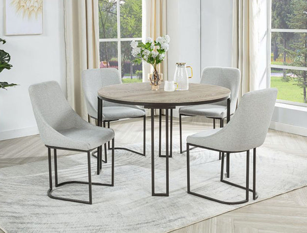 Dinning 4- 5pcs round dinning table