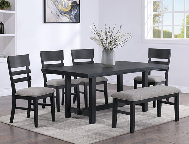 Dinning 7- 5pcs dinning table with bench