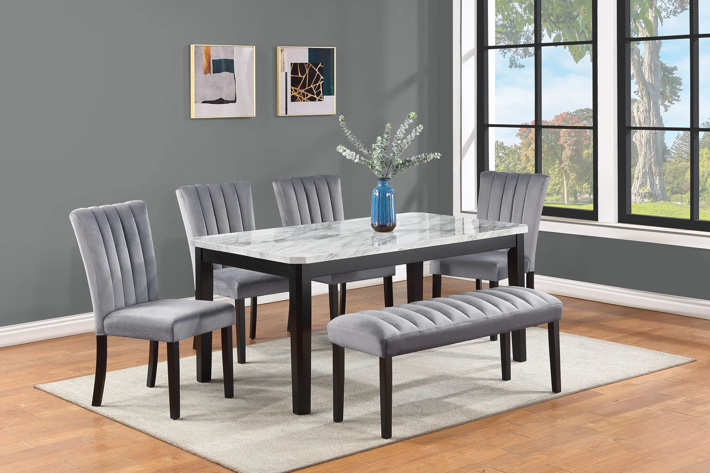 5pc dinng group with bench