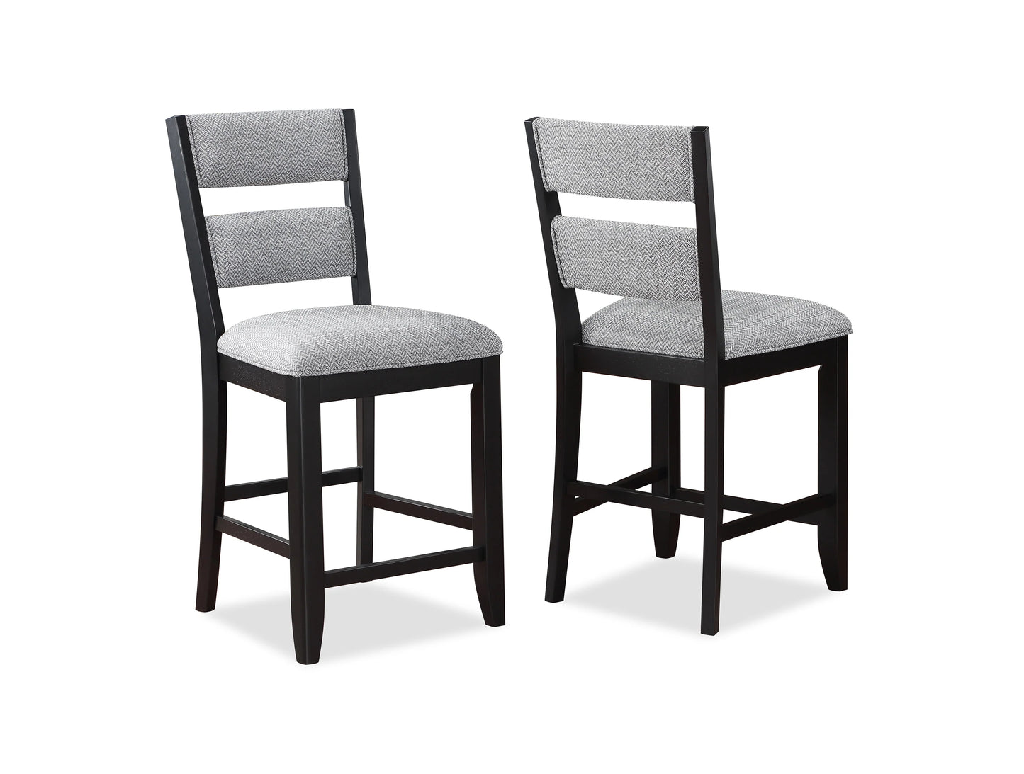 5 pcs Black/Gray Counter Height Dining Set