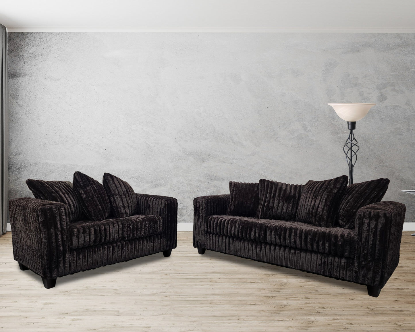 Rugo brownish sofa and love
