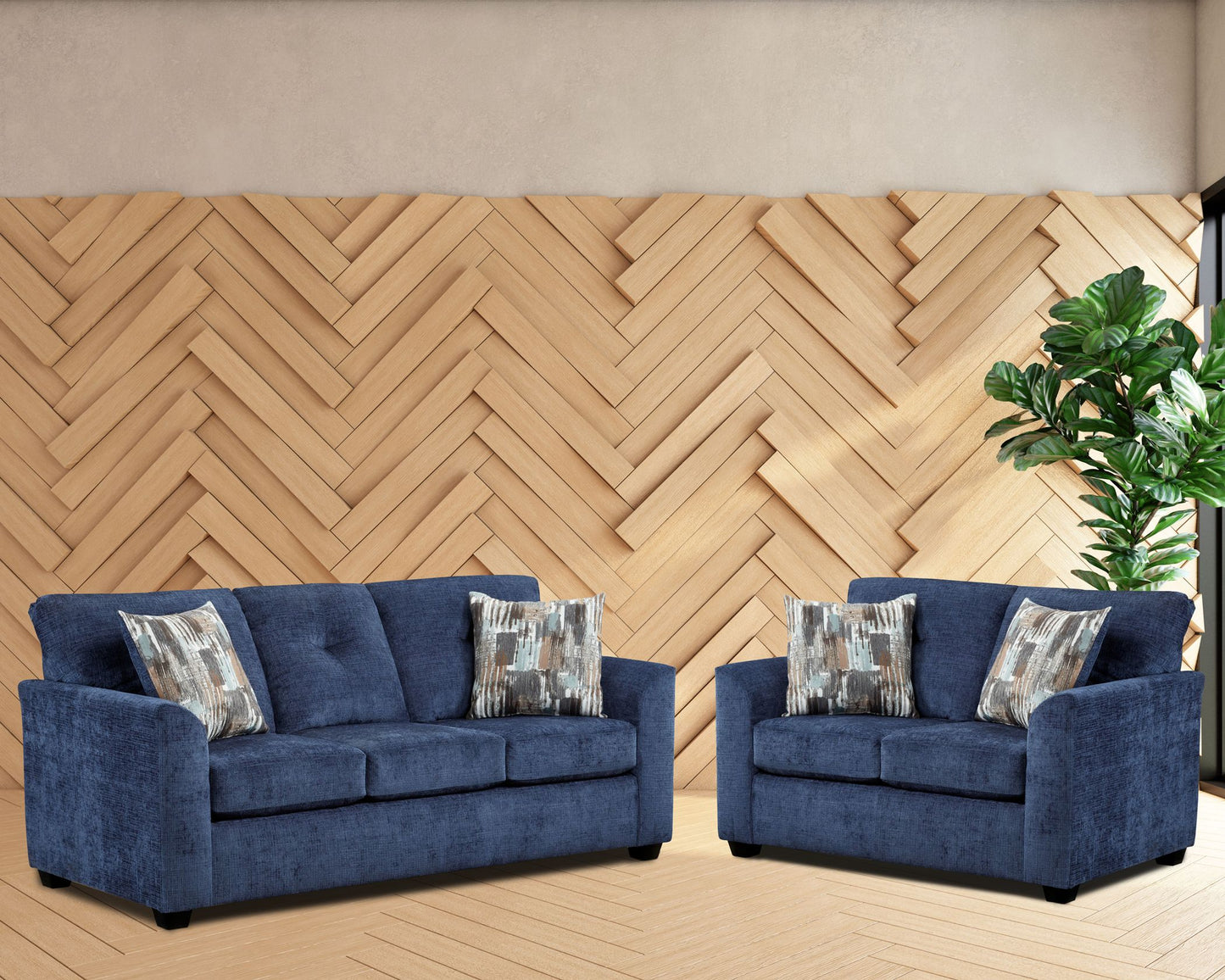 Gerald Navy Sofa+ love