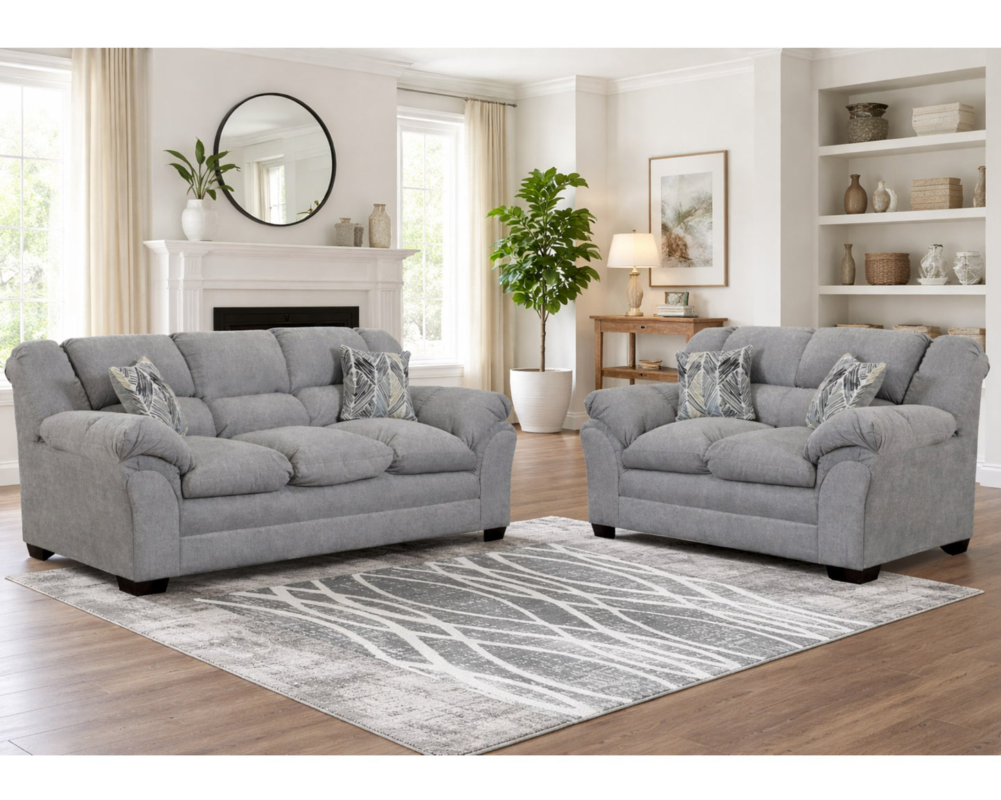 PFC Venus Grey sofa and love