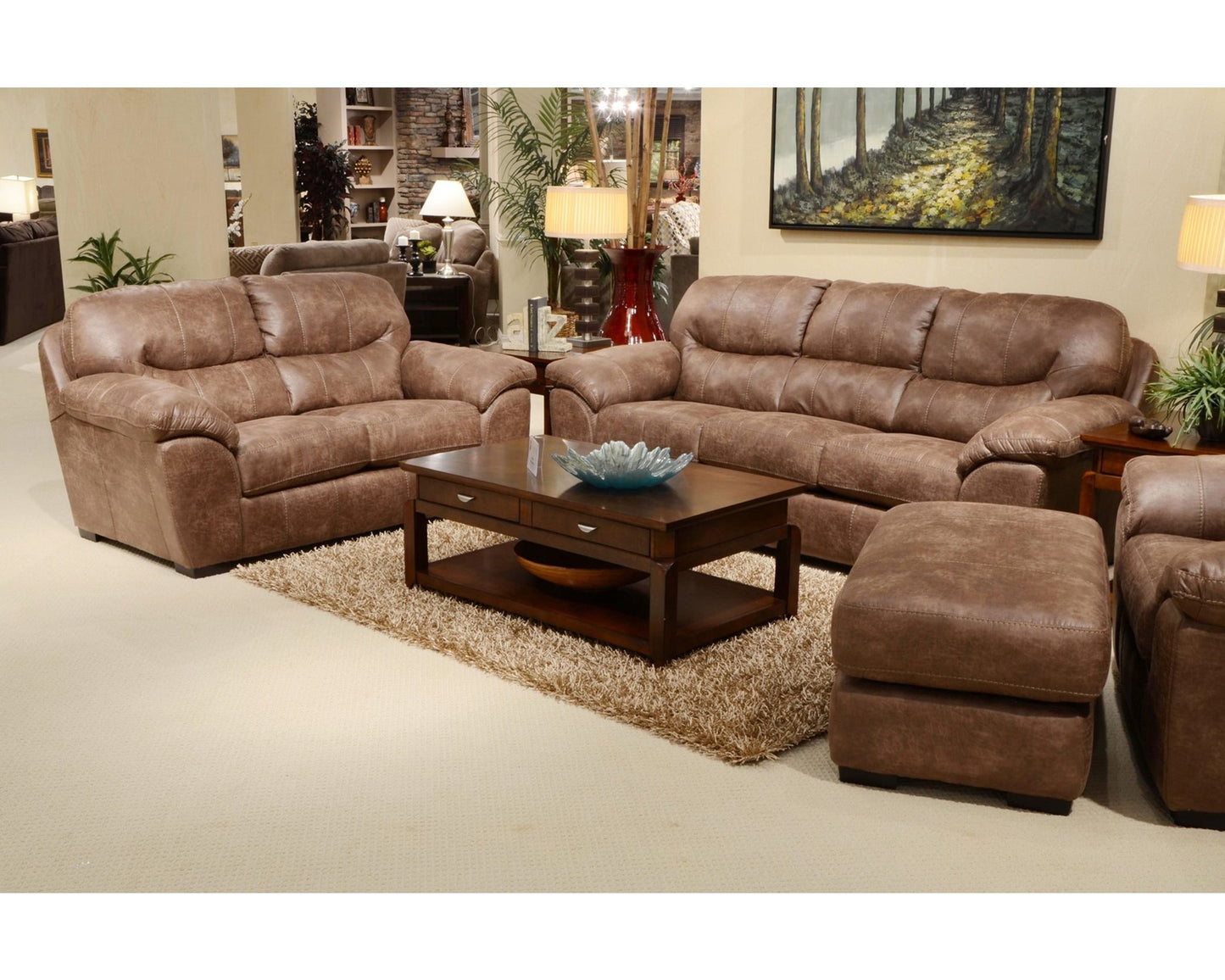 PFC 4453 Grant Silt sofa and love