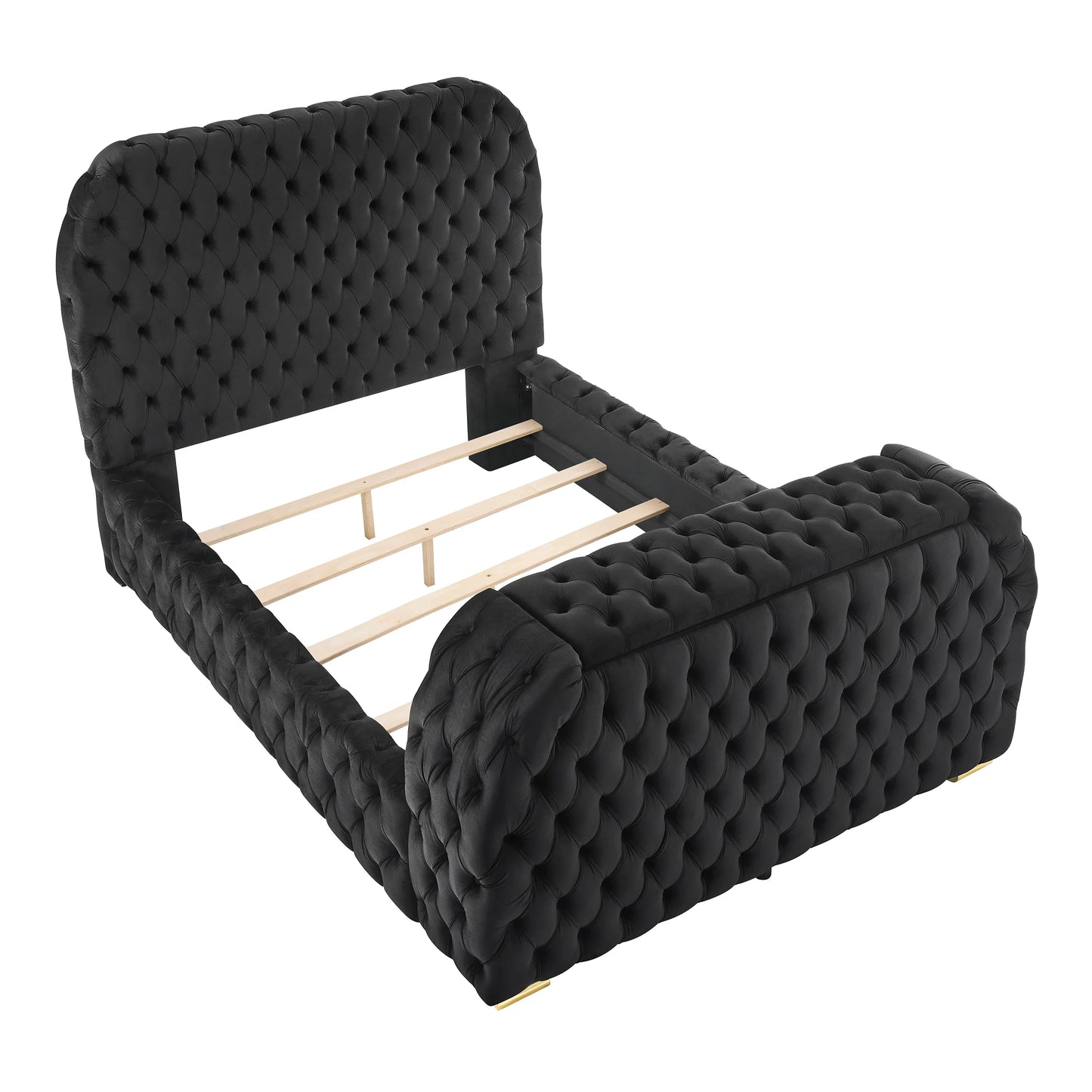 B5 Black Bed W/FIREPLACE,TV LIFT