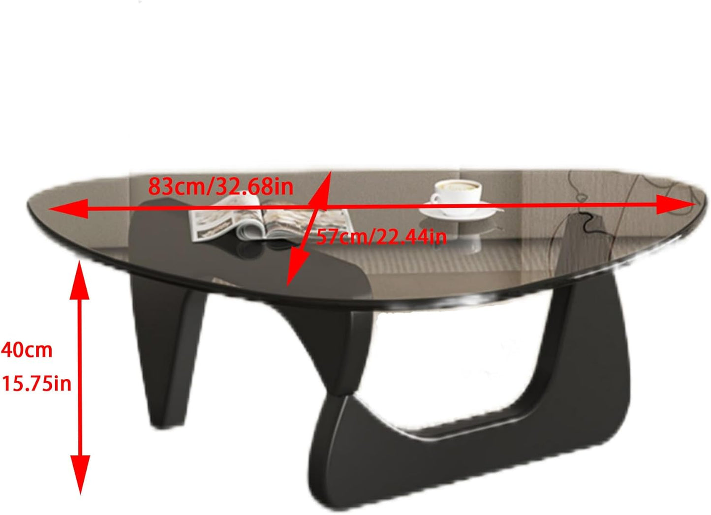Modern Glass Coffee Table small size