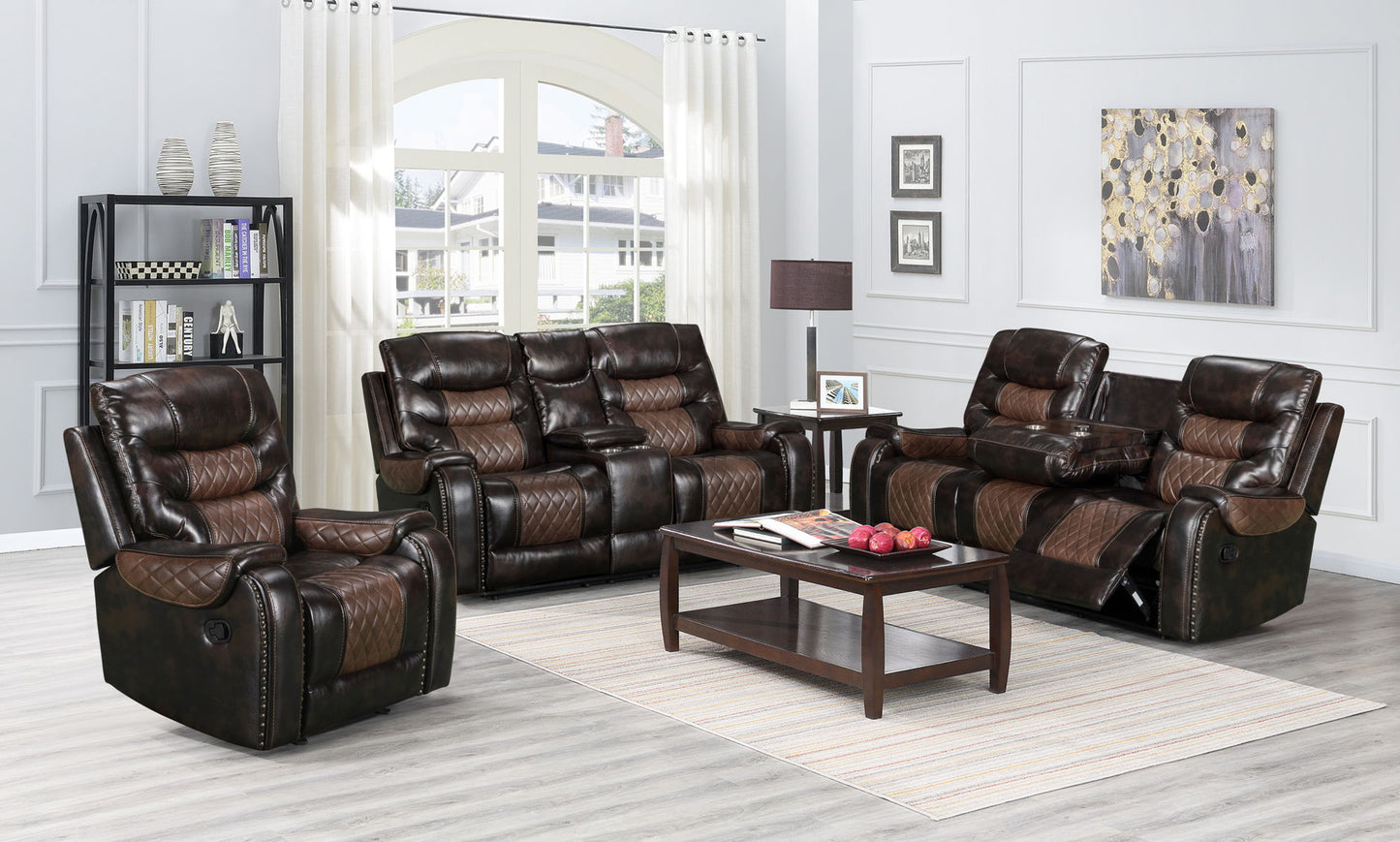 Starwood Sofa + love seat leather recliner