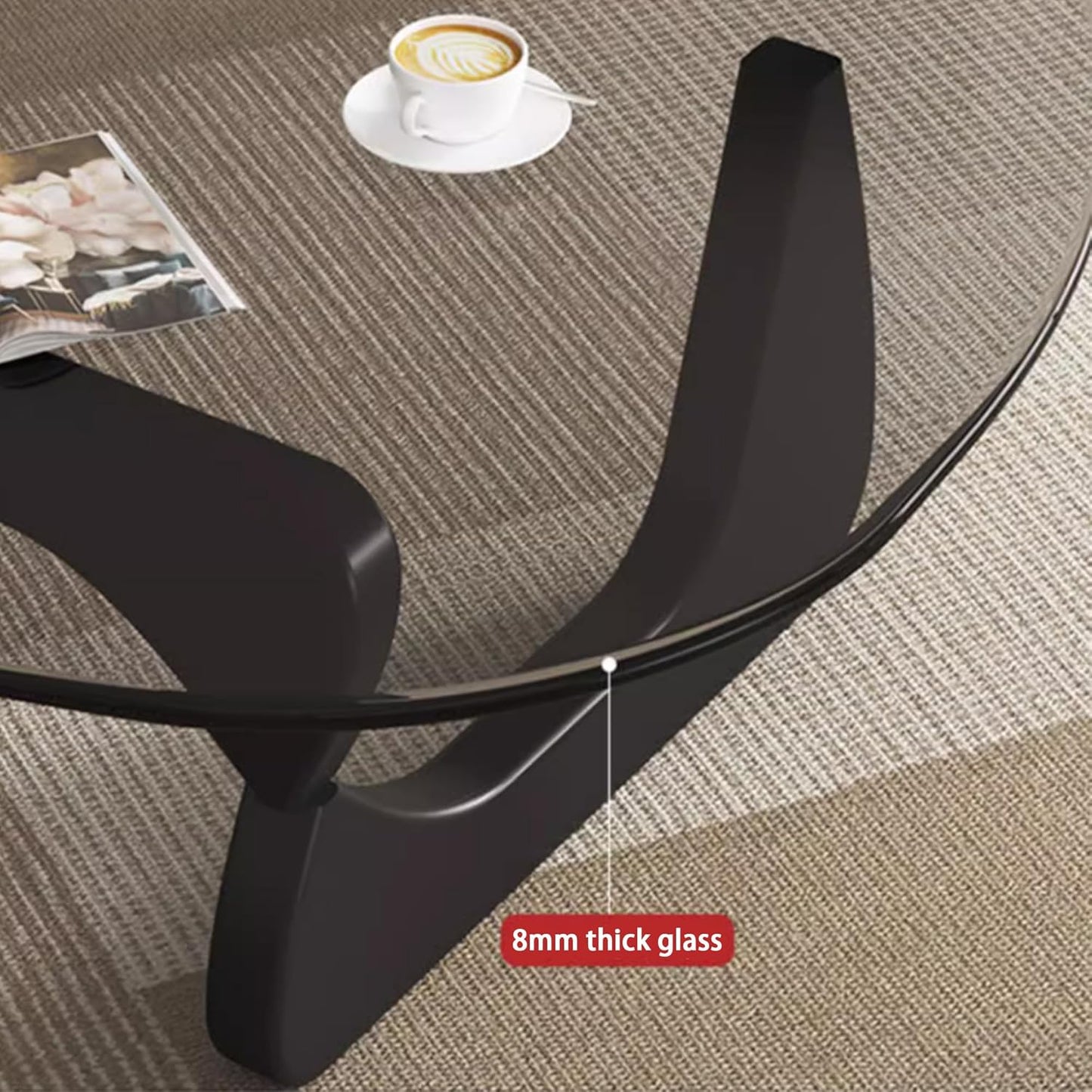 Modern Glass Coffee Table small size