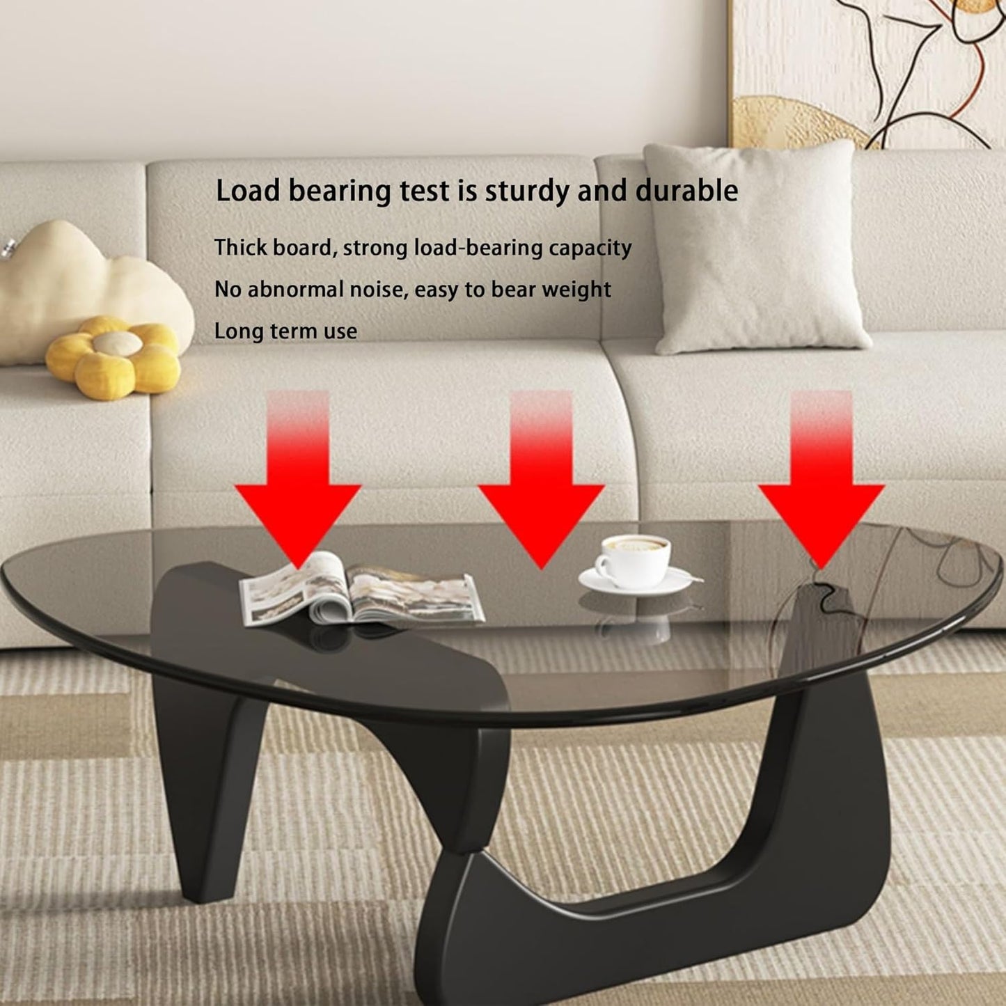 Modern Glass Coffee Table small size