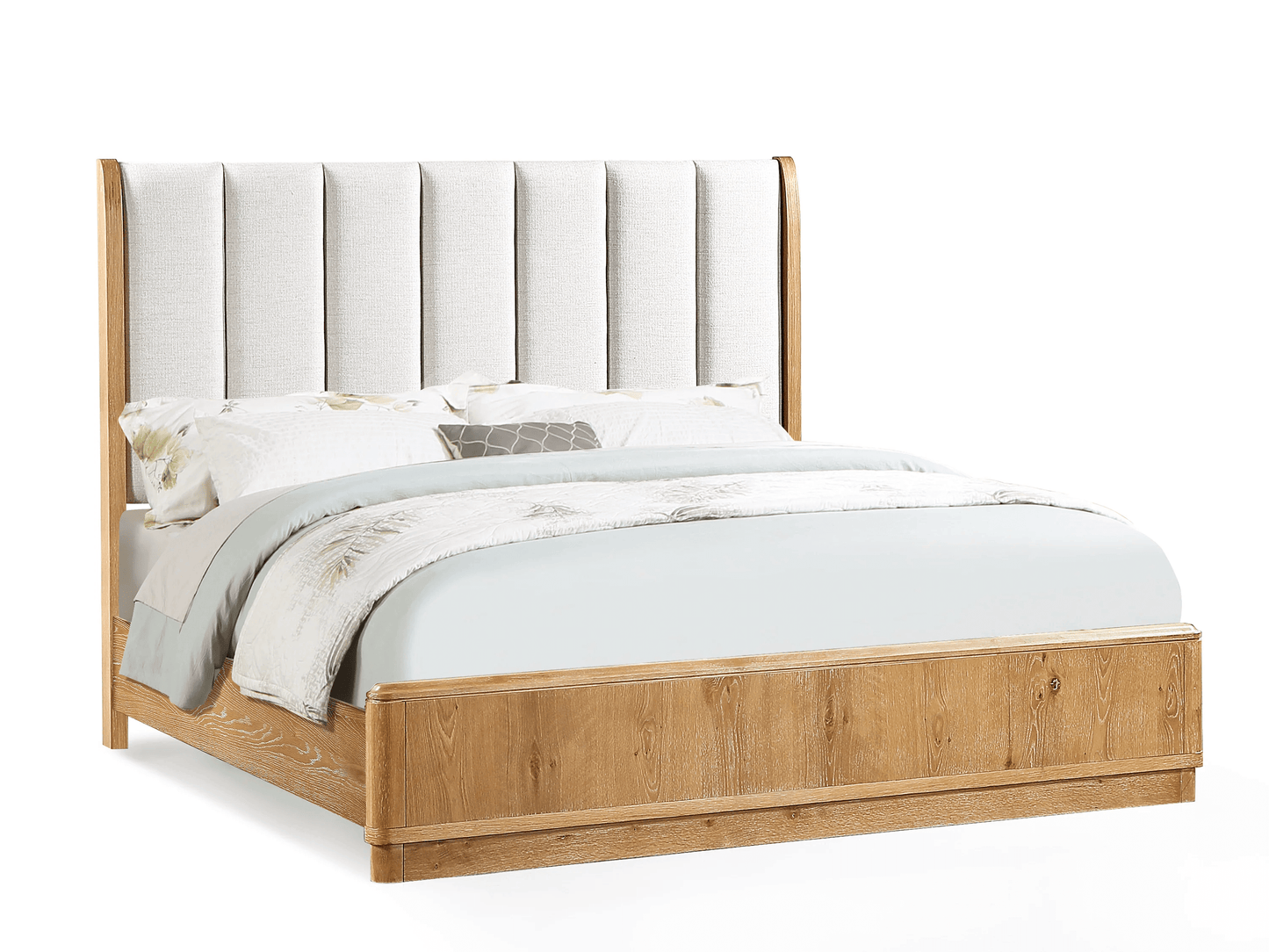 B1 5 pcs bed set -natural wood