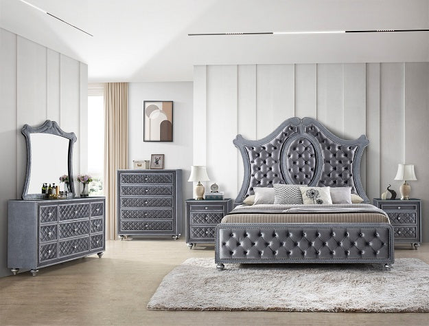 SETB2100 CAMEO PANEL BEDROOM GROUP 5pcs bed room set