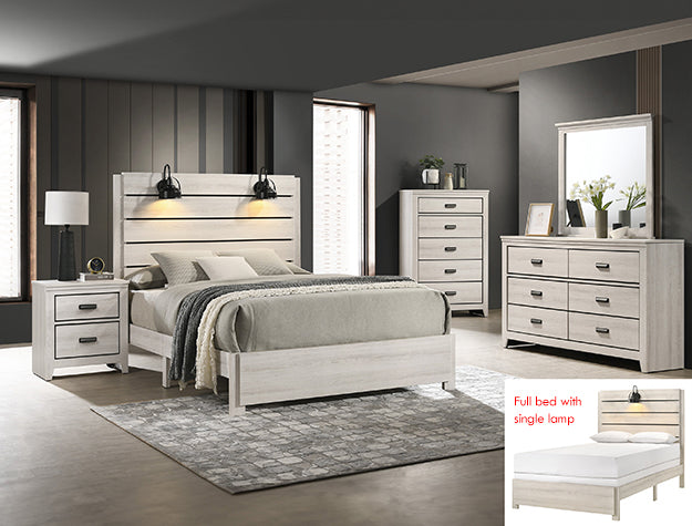 SETB6810 CARTER BEDROOM GROUP WHITE 5pcs