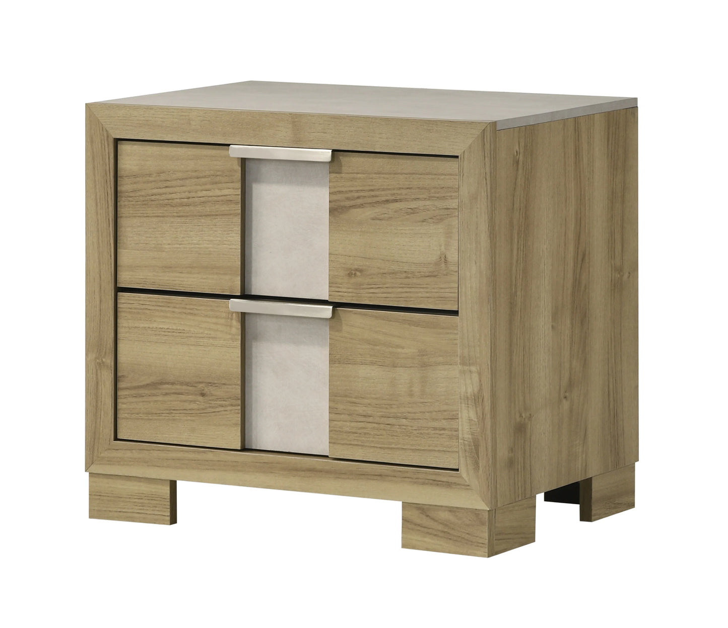 B2 LED 5 pc bed set -natural wood