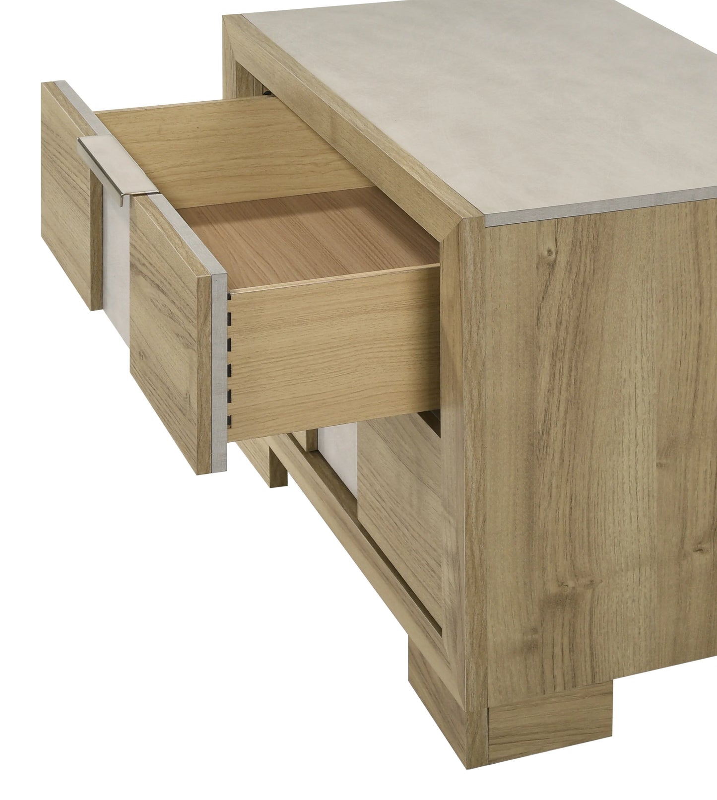 B2 LED 5 pc bed set -natural wood