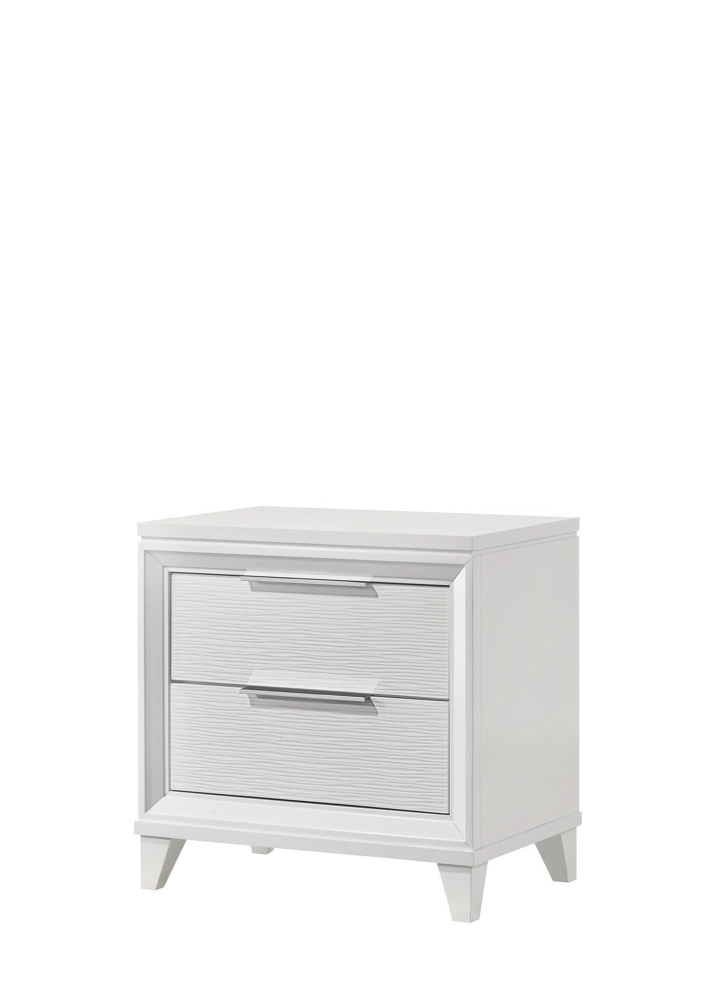 B11 5cs White Led upholdster bedroom set