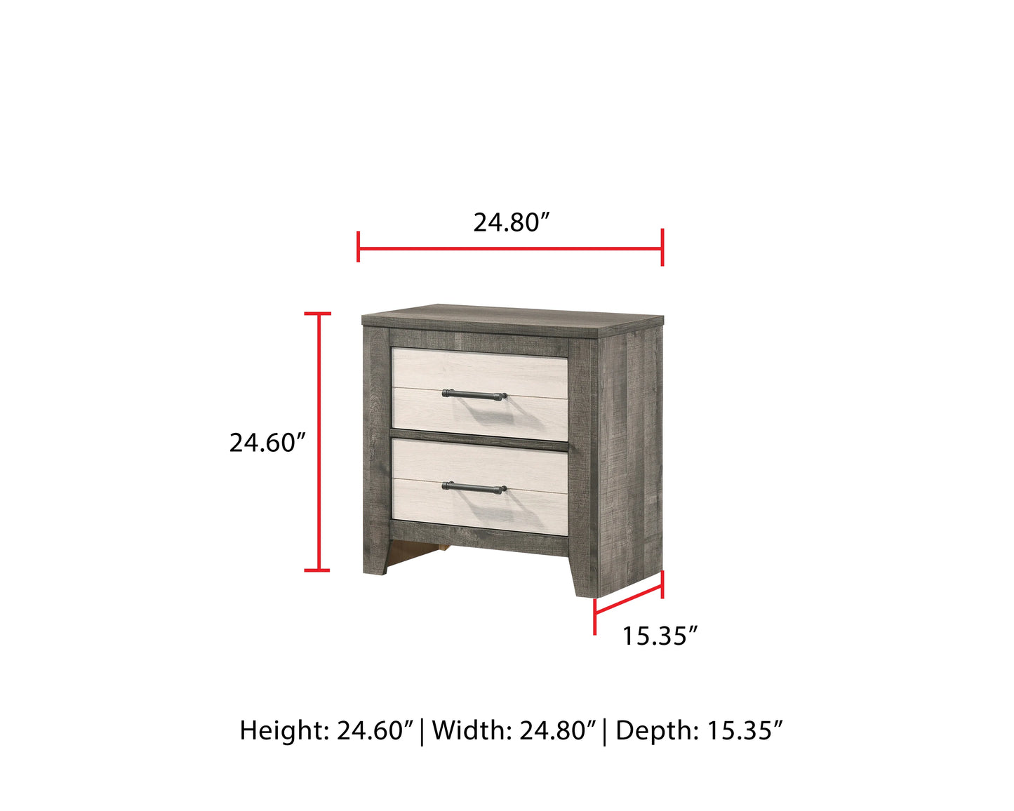 B3 5 pcs bed room set 2-tone