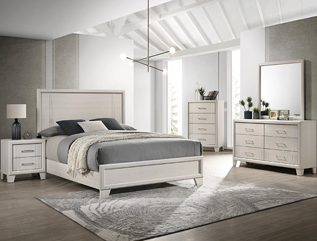 CHARLIE BEDROOM OFF WHITE 5 PCS