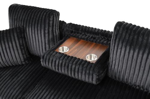 Caspian – Sectional – Black