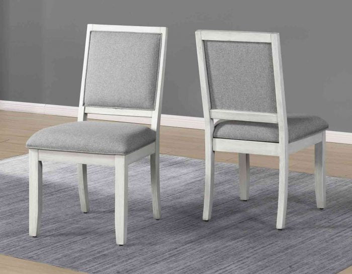 Gray round Marble Dining Set (Table & 4 Side Chairs) ss