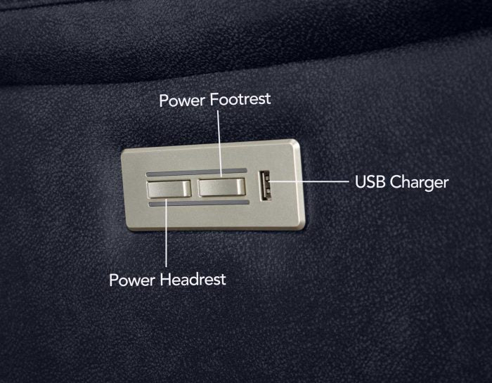 Valencia 3-Piece Dual-Power Ocean Blue Reclining Set (Sofa, Loveseat & Chair) SS