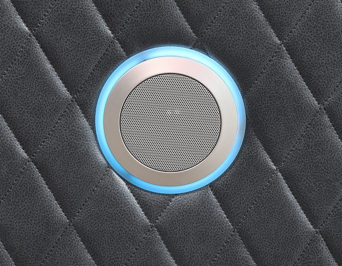 Luna 3-Piece Home Cinema Power Reclining Set, Charcoal Vegan Leather SS