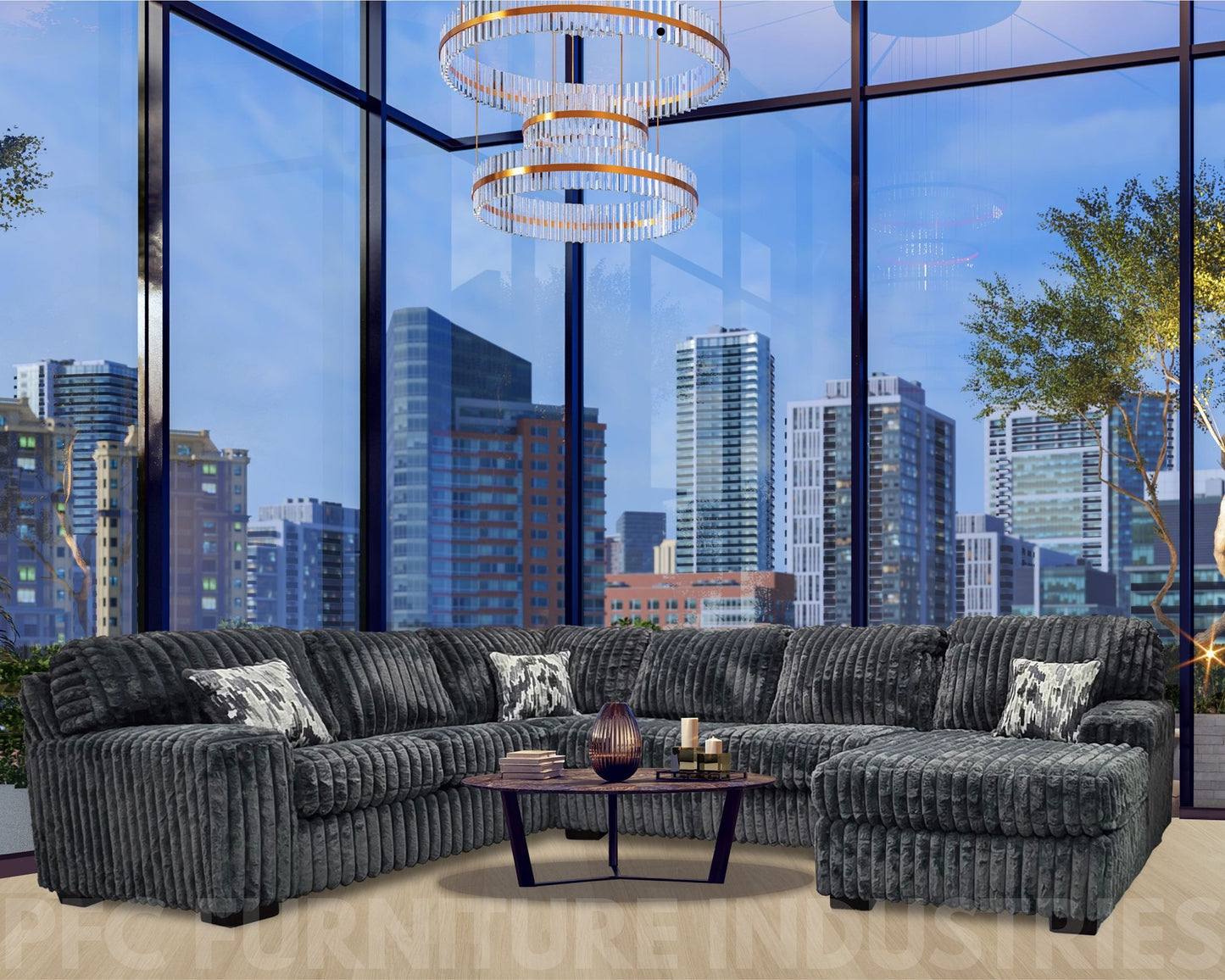 Alison Hugo boss grey sectional