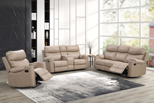 3 pieces living room set - sofa, loveseat, and recliner