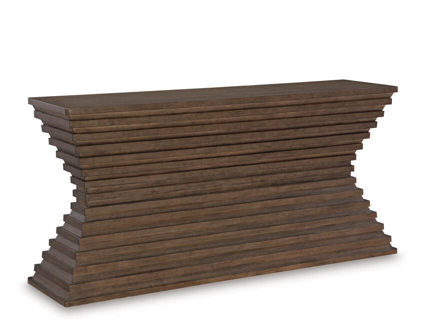 HH Hannodream Architectural Sofa Table | Warm Brown |