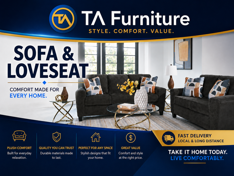 Sofa and love seat