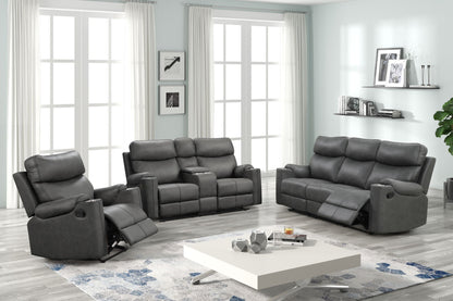 3 pieces living room set - sofa, loveseat, and recliner