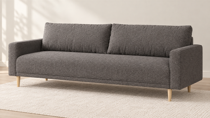 FoA Bellmere Sofa & Loveseat | Charcoal Gray