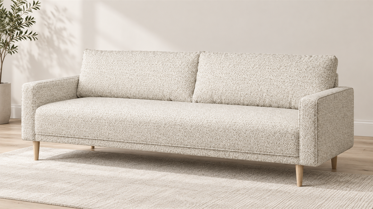 FoA Bellmere Sofa & Loveseat | Off-White
