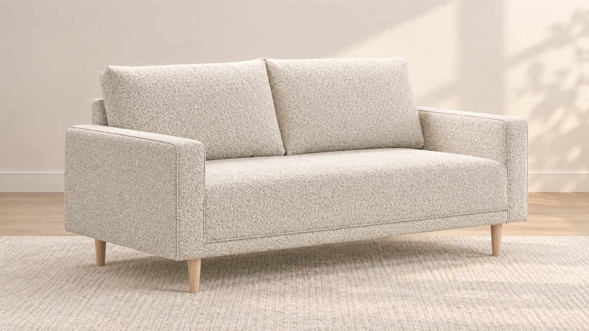 FoA Bellmere Sofa & Loveseat | Off-White