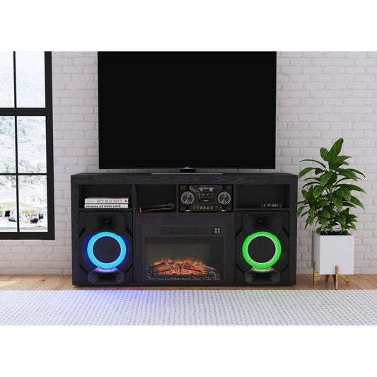 Bluetooth karaoke Black TV Stand