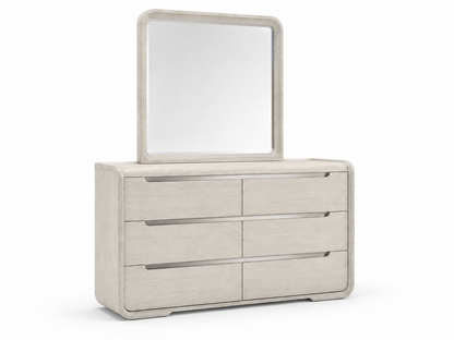 FoA Arclight Bedroom Set | 5PC Queen + Chest | Black / Light Gray |