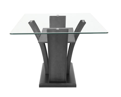 Glass Top rectangluar Dining Set