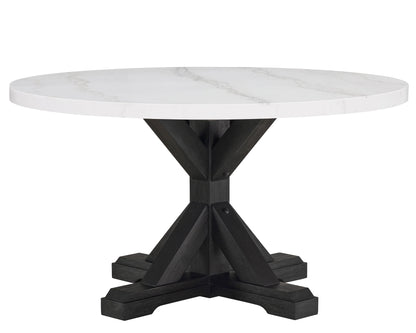 5 pcs ROUND MARBLE DINING GROUP