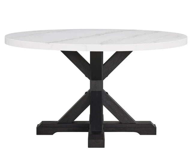 5 pcs ROUND MARBLE DINING GROUP