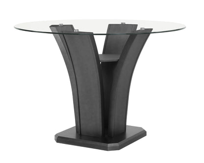 5 pcs DOVE COUNTER HEIGHT Glass Top  DINING