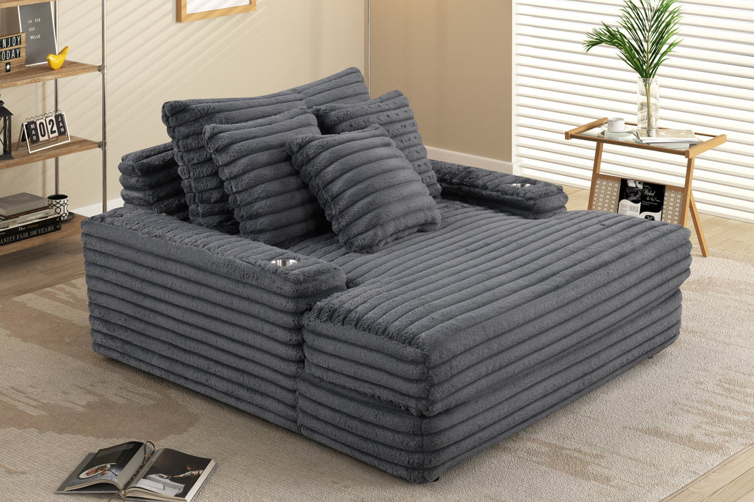 HH 1800 Chaise Charcoal