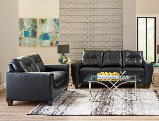 Black onyx sofa + love seat