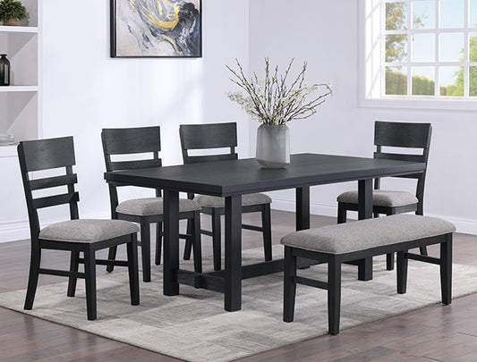 Dinning 7- 5pcs dinning table with bench