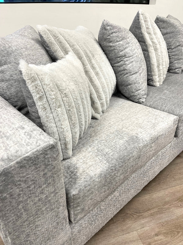 Stone Gray Comfort Sectional with Chaise