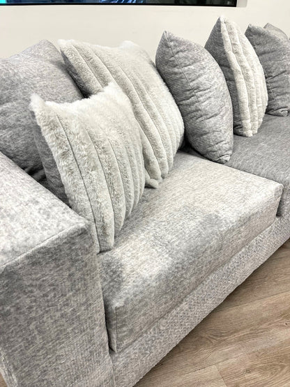 Stone Gray Comfort Sectional with Chaise